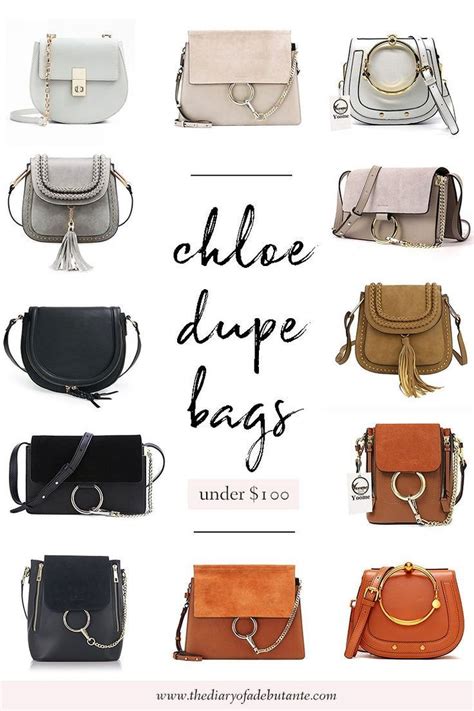 chloe tess dupe bag